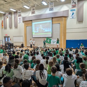 rassemblement des élèves pour le 25 septembre